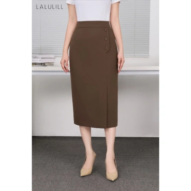 Chân váy nữ công sở LALULILL dáng đứng 78cm xẻ trước đính hàng cúc Giá 319.000₫ 9 Chân váy nữ công sở LALULILL dáng đứng 78cm xẻ trước đính hàng cúc Giá 319.000₫ 9