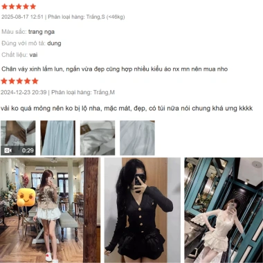Chân Váy Nữ Mùa Hè BIGSIZE Bánh Phồng - Giá 125k | Khao Boutique 2 Chân Váy Nữ Mùa Hè BIGSIZE Bánh Phồng - Giá 125k | Khao Boutique 2