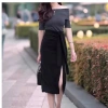 Chân Váy Ôm Xẻ Tà Dài 75cm Bút Chì - Buộc Nơ Sang Trọng, BIGSIZE Giá 210k 5