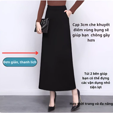 Chân Váy Suông 90cm May 2 lớp Vitex - Công sở, giảm giá 17% chỉ 194.350 VND