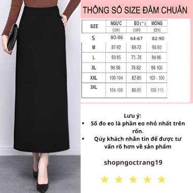Chân Váy Suông 90cm May 2 lớp Vitex - Công sở, giảm giá 17% chỉ 194.350 VND
