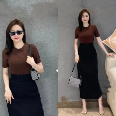Chân Váy Suông Dài 88cm Đai Sang Trọng Vitex - Giá Ưu Đãi 180.000 VND