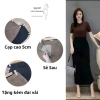 Chân Váy Suông Dài 90cm Phối Đai 2 Lớp Vitex - Công Sở Hành Dáng, Giá Giảm 185k 3