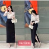 Chân Váy Suông Dài Xẻ Sườn Chất Umi Hàn Co Giãn 4 Chiều CV23 Giá 199k 8