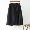 Chân váy Susuclothing công sở dài qua gối xếp li đính cúc, tà siêu che bụng, mp68cm Giá 177.700 VND 2
