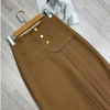 Chân váy Susuclothing công sở dài qua gối xếp li đính cúc, tà siêu che bụng, mp68cm Giá 177.700 VND 9