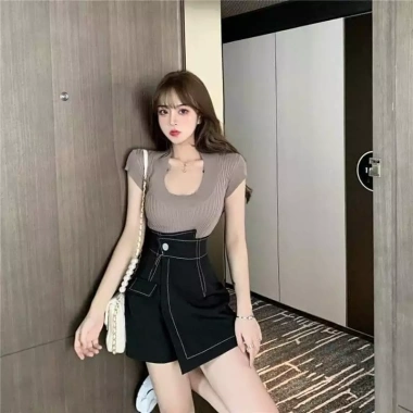 Chân váy viền quảng châu lệng tà xinh xắn - Giá ưu đãi 90.000đ, trẻ trung