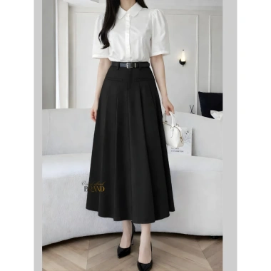 Chân Váy Xếp Ly Dài Công Sở Lưng Cao A Midi 80cm - Thanh Lịch, Giá 325.000₫ 8 Chân Váy Xếp Ly Dài Công Sở Lưng Cao A Midi 80cm - Thanh Lịch, Giá 325.000₫ 8