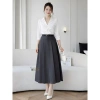 Chân Váy Xếp Ly Dài Công Sở Lưng Cao A Midi 80cm - Thanh Lịch, Giá 325.000₫ 10
