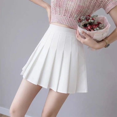Chân Váy Xếp Ly Ngắn Cạp Cao Kiểu Tennis 2.022 Hàn Quốc VXL1 Giá Ưu Đãi 130k