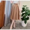 Chân váy xòe công sở dài, lưng cạp cao, túi 2 bên, vitex, xòe phồng 6 li – 197.200₫