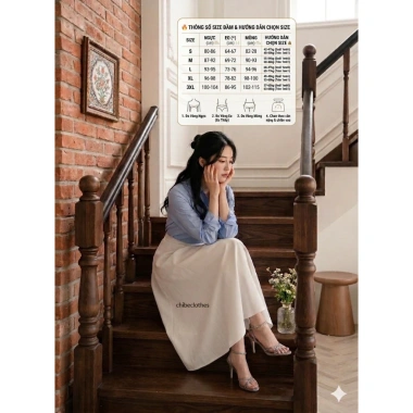 Chân Váy Xòe Dài 80cm 1 lớp Vitex Thu Đông – phong cách trẻ trung, công sở nữ hot, giảm còn 234.500₫