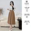 Chân váy xòe dài 80cm xếp ly 2 lớp vải đẹp thời trang công sở cao cấp - Giá 213k