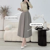 Chân váy xòe dài 80cm xếp ly 2 lớp vải đẹp thời trang công sở cao cấp - Giá 213k 2