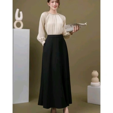 Chân Váy Xòe Dài 90cm Túi Hàng Công Sở Vải VITEX Tuyết Mưa Dày Dặn Giá 239.400₫