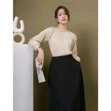 Chân Váy Xòe Dài 90cm Túi Hàng Công Sở Vải VITEX Tuyết Mưa Dày Dặn Giá 239.400₫