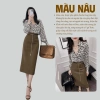 Chân váy xuông midi 75cm cạp liền - Thời trang công sở - Giá chỉ 169.998₫ 2