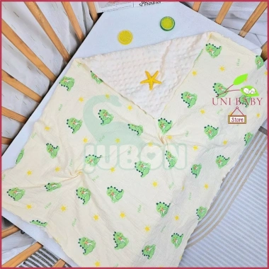 Chăn xô bé sơ sinh vải muslin hạt đậu họa tiết Hàn Quốc Uni Baby - 128.265 VND 4 Chăn xô bé sơ sinh vải muslin hạt đậu họa tiết Hàn Quốc Uni Baby - 128.265 VND 4