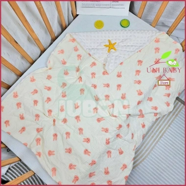 Chăn xô bé sơ sinh vải muslin hạt đậu họa tiết Hàn Quốc Uni Baby - 128.265 VND 7 Chăn xô bé sơ sinh vải muslin hạt đậu họa tiết Hàn Quốc Uni Baby - 128.265 VND 7