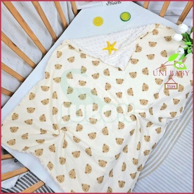 Chăn xô bé sơ sinh vải muslin hạt đậu họa tiết Hàn Quốc Uni Baby - 128.265 VND 8 Chăn xô bé sơ sinh vải muslin hạt đậu họa tiết Hàn Quốc Uni Baby - 128.265 VND 8