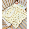 Chăn xô muslin 4 lớp sò viền len mềm mại cho bé sơ sinh – Uni Baby cao cấp, giá 180.000₫ 8