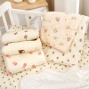 Chăn xô muslin hạt đậu size lớn 100x110 cm cho bé sơ sinh họa tiết xinh xắn, giảm giá 18.000₫ 4