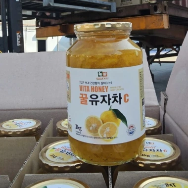 Chanh Đào Mật Ong Hàn Quốc 1kg - Nhập Khẩu Trực Tiếp, Giá Giảm, Tăng Cường Sức Đề Kháng, Thơm Ngon, Dinh Dưỡng