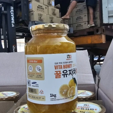 Chanh Đào Mật Ong Hàn Quốc 1kg - Nhập Khẩu Trực Tiếp, Giá Giảm, Tăng Cường Sức Đề Kháng, Thơm Ngon, Dinh Dưỡng