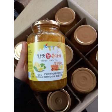 Chanh Đào Mật Ong Hàn Quốc 1kg - Nhập Khẩu Trực Tiếp, Giá Giảm, Tăng Cường Sức Đề Kháng, Thơm Ngon, Dinh Dưỡng