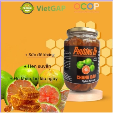 Chanh đào tươi ngâm mật ong Phương Di hủ 1.000g - OCOP VietGap, giá chỉ 198.000đ