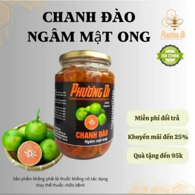 Chanh đào tươi ngâm mật ong Phương Di hủ 1.000g - OCOP VietGap, giá chỉ 198.000đ
