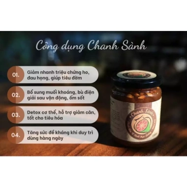 Chanh Sành & Đào Ủ Muối Gừng Mật Ong - Thực Dưỡng Giảm Ho, Thiên Nhiên - Giá chỉ 195.000đ