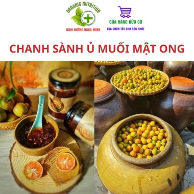 Chanh Sành Đào Ủ Muối Mật Ong - Ngon Dễ Uống, Giảm Ho, Ấm Họng, Tiêu Đờm - 185k