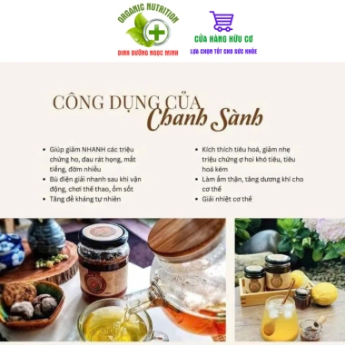 Chanh Sành Đào Ủ Muối Mật Ong - Ngon Dễ Uống, Giảm Ho, Ấm Họng, Tiêu Đờm - 185k