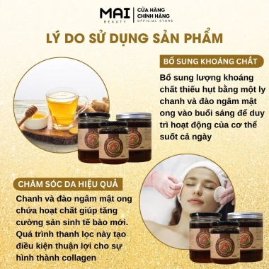 Chanh Sành Ngâm Mật Ong 230-750ml - Tăng đề kháng, hỗ trợ tiêu hoá - Giá chỉ 185.000 | Mai Beauty