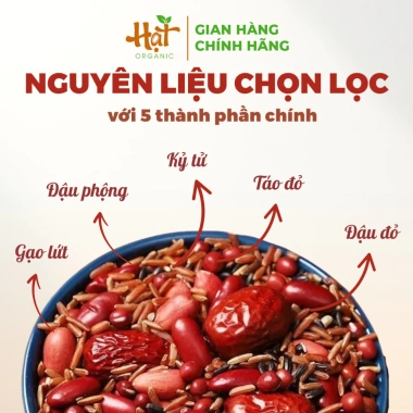 Cháo 5 Đỏ Bổ Khí Huyết và Bổ Máu, Bồi Bổ Sau Sinh - Ngũ Cốc Dinh Dưỡng Ăn Kiêng