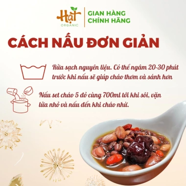 Cháo 5 Đỏ Bổ Khí Huyết và Bổ Máu, Bồi Bổ Sau Sinh - Ngũ Cốc Dinh Dưỡng Ăn Kiêng