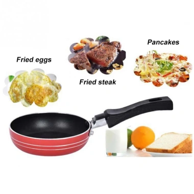 Chảo chiên trứng mini 12cm tay cầm dài, chống trầy xước, tiện dụng cho bếp 8
