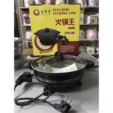 Chảo điện đa năng chống dính - Nồi lẩu điện, bảo hành 12 tháng, chỉ 268.000₫ 8