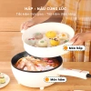 Chảo Điện Mini Đa Năng 3L Chống Dính Nồi Lẩu Điện Tay Cầm Dài, Điều Chỉnh Nhiệt Độ Thông Minh, Giá Ưu Đãi 249k