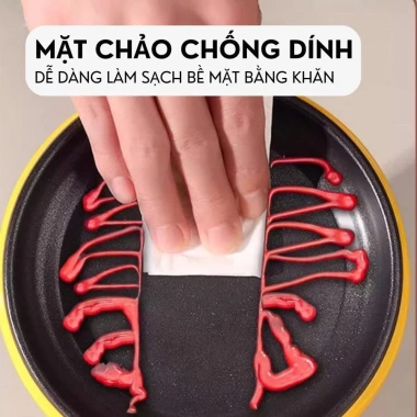 Chảo Điện Mini KUMO Đa Năng Chống Dính - Tặng Xẻng Gỗ, Giá Siêu Tiết Kiệm 129k 5