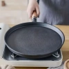 Chảo Gang Chống Dính Đáy Phẳng - Tay Cầm, Chiên Trứng, Pancake, Giao 12h