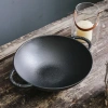 Chảo gang sâu lòng 30cm đúc nguyên khối chống dính tự nhiên dùng mọi bếp và nắp kính - Giá 660.000 VND 3