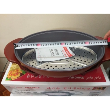 Chảo Lẩu Điện Đa Năng Shachu Hàn Quốc - Có Xửng Hấp, Giá 610k (Giảm 122k)