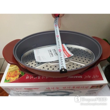Chảo Lẩu Điện Đa Năng Shachu Hàn Quốc - Có Xửng Hấp, Giá 610k (Giảm 122k)