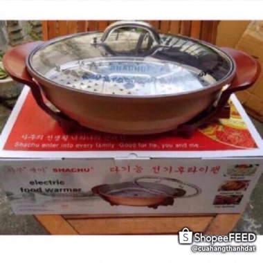 Chảo Lẩu Điện Đa Năng Shachu Hàn Quốc - Có Xửng Hấp, Giá 610k (Giảm 122k) 8 Chảo Lẩu Điện Đa Năng Shachu Hàn Quốc - Có Xửng Hấp, Giá 610k (Giảm 122k) 8