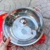 Chảo lẩu inox 2 ngăn 28cm chính hãng, chống gỉ, đa năng, tiện dụng - Giá 125k 6