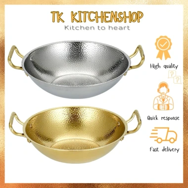 Chảo lẩu inox sâu lòng hai quai tròn - Nhiều kích thước, sang trọng, giá chỉ 205.000₫