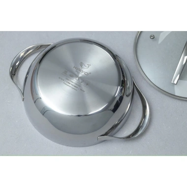 Chảo lẩu Kaiyo vân nổi 2 quai sâu lòng đa năng - Chiên, xào, nồi lẩu, dùng mọi bếp - 835.000₫