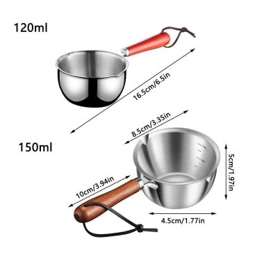 Chảo Nước Sốt Mini KANNERT Thép Không Gỉ - Nấu Sô Cô La, Chiên, Giá 45.760 VND 2